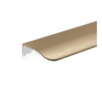 DJSKLDF Tiradores Armarios Manija de arco aleación aluminio, puerta del cajón gabinete, manijas largas invisibles, manija negra cocina(Brown,80mm)