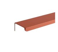 DJSKLDF Tiradores Armarios Tirador largo for muebles, tiradores invisibles de aleación aluminio for armarios, for cajones, for cocina(Right Angle-Orange,Length 250mm)