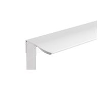 DJSKLDF Tiradores Armarios Tirador largo for muebles, tiradores invisibles de aleación aluminio for armarios, for cajones, for cocina(Arc Corner-White,Length 1000mm)