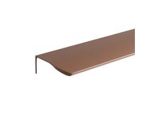 DJSKLDF Tiradores Armarios Tirador largo for muebles, tiradores invisibles de aleación aluminio for armarios, for cajones, for cocina(Arc Corner-Brown,Length 800mm)