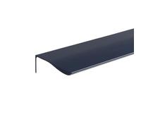 DJSKLDF Tiradores Armarios Tirador largo for muebles, tiradores invisibles de aleación aluminio for armarios, for cajones, for cocina(Arc Corner-Blue,Length 120mm)