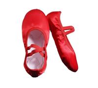 DJSKLDF Zapatillas De Ballet Zapatos de punta for, color rosa y azul carne, satén puro, talla 23 a 43 para danza(Red,38)