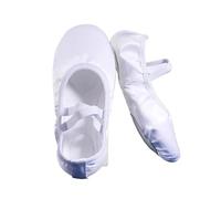 DJSKLDF Zapatillas De Ballet Zapatos de punta for, color rosa y azul carne, satén puro, talla 23 a 43 para danza(WHITE,36)