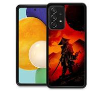 DJSOK compatible con Samsung Galaxy A53 5G Case Samurai Dark for Girl Men Patrn de proteccin de cada con estuche de parachoques TPU suave para Sam