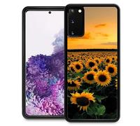 DJSOK Compatible with Samsung Galaxy S20 FE Case,Sunflower Field for Girl Men Drop Protection Pattern with Soft TPU Bumper Case for Samsung Galaxy S2