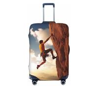 DJUETRUI Funda elástica para equipaje, para escalada en roca, deportiva, antiarañazos, protector de maleta de viaje, lavable, a prueba de polvo, para equipaje de 18 a 32 pulgadas, XL, color negro