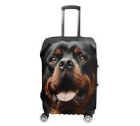 DJUETRUI Funda para equipaje Cool Rottweiler Dog Art Elástica, antiarañazos, protector de maleta de viaje, lavable, a prueba de polvo, para equipaje de 18 a 32 pulgadas, XB0607001