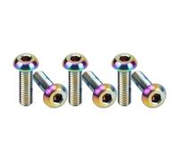 DJX 6 tornillos GR5 TC4 de titanio Ti M3 M3 x 10 mm, tornillos de cabeza de enchufe adecuados para bicicleta, coche RC y más (cabeza de enchufe de 5,5 mm M3 x 10 mm)