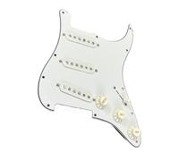 DJYUIOT Pickup de Bobina única Alnico 5 SSS Classic Triple Single Electric Guitar Pickup Kit Pastillas Pickguard