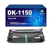 DK 1150 Tambor Compatible con Impresoras para Kyocera ECOSYS P2235dn P2235dw M2135dn M2635dn M2735dw. Rendimiento De hasta 80 000 Páginas.,Black-1 Pack