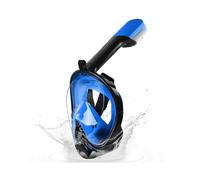 (DK Blue-XS) Máscara integral para niños, adultos, snorkel, nuoto, inmersión subacquee,
