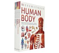 DK Eyewitness Collection 8 Books Set (Human Body, Ocean, Volcano & Earthquake, Animal, Planets, Periodic Table, Dinosaurs, Mythology)