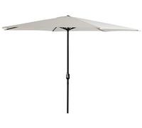 DK HOME SOMBRILLA Parasol para Exterior UV50+, 300cm de Diámetro, 245cm de Altura, Beige. Parasol de Aluminio con manivela, 3 Metros de diámetro para Exterior. En Beige.