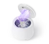 DK SONIC 200ml Limpiador Ultrasónico, 24W Hogar Limpiador Ultrasónico de Prótesis con Modos de Desgasificación para la Limpieza de Joyas, Retenedores, Monedas.