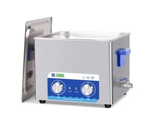 DK SONIC Limpiador Ultrasónico, 15L 480W Limpiador Sónico con Calentador y Temporizador Mecánico, Limpiador Ultrasónico de Carburadores para Limpiar Pistolas, Motores, Cadenas (Cesta Incluida)