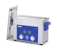 DK SONIC Limpiador Ultrasónico 4L, 120W Limpiador de Joyas Ultrasónico Comercial con Temporizador Mecánico Inteligente, Calentador y Cesta, Multiaplicación para Joyas, Gafas, Cadenas, Relojes