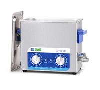 DK SONIC Limpiador Ultrasónico, 6L 180W Limpiador Sónico con Calentador y Temporizador Mecánico, Limpiador Ultrasónico de Carburadores para Limpiar Pistolas, Motores, Cadenas (Cesta Incluida)