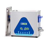 DK SONIC Limpiador ultrasónico con temporizador digital y cesta para dentaduras postizas, monedas, piezas metálicas pequeñas, discos, placas de circuitos (6L, 220V)
