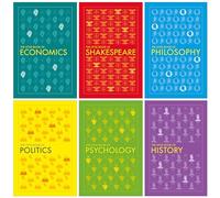DK The Little Book Of Series 6 Books Collection Set (Economics, Politics, Shakespeare, Philosophy, Psychology, History)