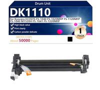 DK1110 Unidad de Tambor de Repuesto para Kyocera ECOSYS FS-1040 FS-1020MFP FS-1120MFP FS-1040 M1520H FS-1041 FS-1220MFP Impresoras, 100000 Páginas,Black-1 Pack
