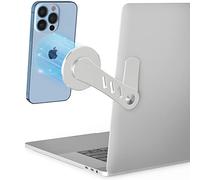DK177 Magnetische Handyhalterung, Laptop Oder Desktop-Monitor Seitenhalterung, schlanker, tragbarer, kompatibel mit iPhone 14/14 Plus/14 Pro/14 Pro MAX und 13/12 Serie, Silver-U. Pgrade
