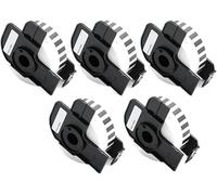 DK22225 - Papel térmico compatible de 38 mm x 30,48 m, etiquetas de repuesto para impresoras Brother QL-550 QL-570 QL-580N QL-700 QL-720NW QL-800 QL-810W QL-820NWB QL-1050N QL-1115NWB (5 unidades