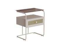 Dk9nXb3dM Dormitorio Mesilla de Noche for Dormitorio, Sencilla, Moderna, pequeña, Hierro, Armario Almacenamiento, Vidrio Multifuncional Almacenamiento