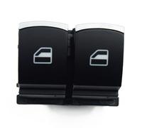 DKAEUK SK006 Interruptor de ventana Luz verde Apto para Sko.da Fabia 2007-2014, Octavia 2004-2013, Roomster 2006-2015, Yeti 2010-