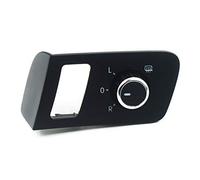 DKAEUK VW055C Interruptor de ajuste del espejo del coche Cromo 1T1959565F Apto para VW T.o.u.r.a.n 2003-2015, Caddy III 2004 2005 2006 2007 2008 2009 2010 2011 2012 2013 2014