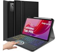 DKAHOEE Funda con teclado táctil retroiluminado para Lenovo Tab M11 de 11 pulgadas 2024, teclado inalámbrico retroiluminado de 3 zonas con soporte delgado para tablet Lenovo Tab M11 de 11 pulgadas