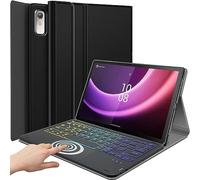 DKAHOEE Funda con teclado táctil retroiluminado para Lenovo Tab P11 de 2ª generación de 11.5 pulgadas (TB350FU / TB350XU) 2023, teclado inalámbrico retroiluminado de 3 zonas con soporte delgado para
