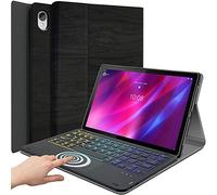 DKAHOEE Funda con teclado táctil retroiluminado para Lenovo Tab P11 Plus 2021(TB-616F)/Tab P11 2020 de 11 pulgadas (TB-J607F TB-J606X TB-J606F), teclado inalámbrico retroiluminado de 3 zonas con funda