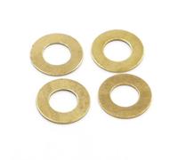 DKAIUSX Cgshop-Arandelas M2 M2.5 M3 M4 M5 M6 M8 M10 M12 M14 M16 Solid Brass Flat Washer Duradero, fácil de Instalar(10pcs M6x12x1mm)