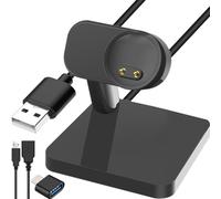 DKARDU Soporte de carga para Amazfit Band 5 para Xiaomi Mi Band 7/6/5, cable de carga USB magnético de repuesto para reloj inteligente, cable de carga para Xiaomi/Amazfit Band 5, negro, 1 m