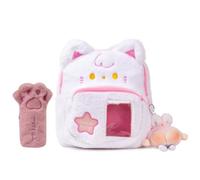 dKargo 3 bonitas mochilas de felpa para niñas, diseño de dibujos animados de animales, para jardín de infantes, mini mochila escolar kawaii con llavero, estuche para lápices, para niños, niñas,