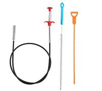 DKBT desatascador tuberias profesional manual 3 Piezas 1,6 metros desatascador wc limpia tuberias limpiador desagües cepillo limpieza ducha para quitar el pelo de los desagües cocina baño