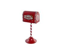 DKD Home Decor Adorno navideño de la Marca, Color Blanco y Rojo, de Metal (16 x 12,5 x 32 centímetros)