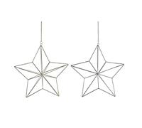 DKD Home Decor Adorno navideño de la Marca, Color Dorado y Plateado, de Metal (30 x 11 x 30 centímetros) (2 Unidades)