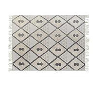 DKD Home Decor Alfombra Color Beige, de poliéster y algodón (200 x 290 x 1 centímetros)