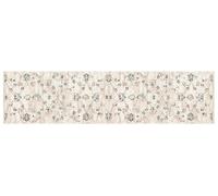 DKD Home Decor Alfombra de Pasillo Colección Lucy Estilo Árabe Beige de Poliéster 2200 gsm para Decoración del Hogar - 240x60 cm