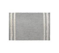 DKD Home Decor Alfombra Negro Zig-Zag Blanco (120 x 180 x 0,7 cm) - Marca EAN: 8424001927968