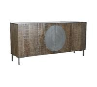 DKD Home Decor Aparador Marrón Oscuro Gris Oscuro 180 x 40 x 80 cm