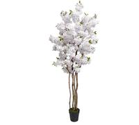 DKD Home Decor Árbol Blanco Verde para Terraza y Jardín 80 x 200 x 80 cm (2 Unidades)