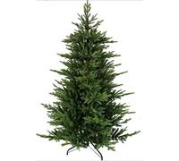 DKD Home Decor Árbol de Navidad Artificial Alpina Verde de PE, 240 cm Alto x 152 cm Ancho, 1667 Ramas, Luz LED Cálida