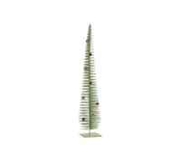 DKD Home Decor Árbol de Navidad Artificial Tradicional - Verde y Rojo de Poliéster, 71 cm Alto y 14x14 cm de Base