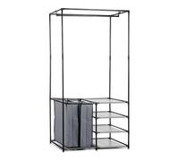 DKD Home Decor Armario Desmontable Negro Hierro (43,5 x 163,5 x 87 cm)