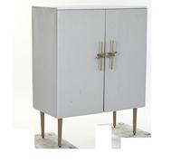 DKD Home Decor Armario Glam Hiras Blanco Dorado 45 x 110 x 85 cm