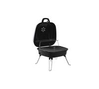 DKD Home Decor Barbacoa de Sobremesa Desmontable de Acero Negro Plateado 44.5x42x34 cm