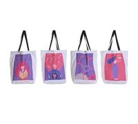 Bolsa Urban DKD Home Decor Multicolor Blanco 15 x 40 x 43 cm (4 Unidades)