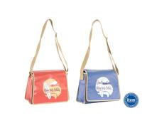 DKD Home Decor Bolso Bandolera estilo Mediterráneo de PU para Colección Olas Surf con medidas de 13x35x26 cm (Pack de 2)